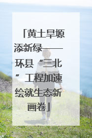 黄土旱塬添新绿——环县“三北”工程加速绘就生态新画卷