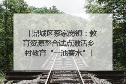 鼎城区蔡家岗镇：教育资源整合试点激活乡村教育“一池春水”