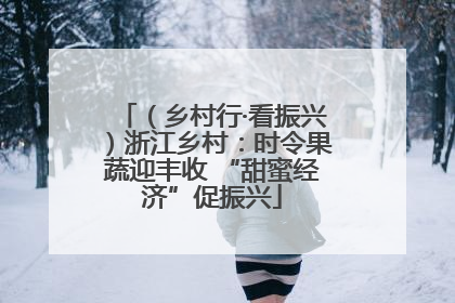 （乡村行·看振兴）浙江乡村：时令果蔬迎丰收 “甜蜜经济”促振兴