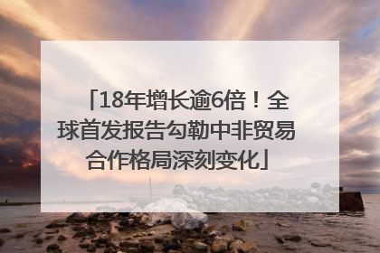 18年增长逾6倍！全球首发报告勾勒中非贸易合作格局深刻变化