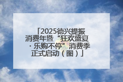 2025德兴提振消费年暨“狂欢盛夏・乐购不停”消费季正式启动（图）