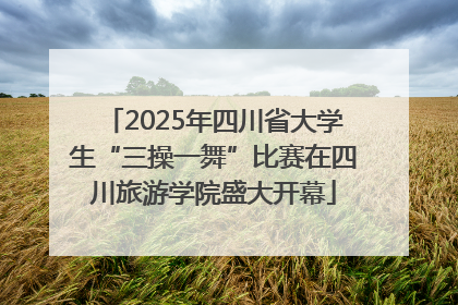 2025年四川省大学生“三操一舞”比赛在四川旅游学院盛大开幕