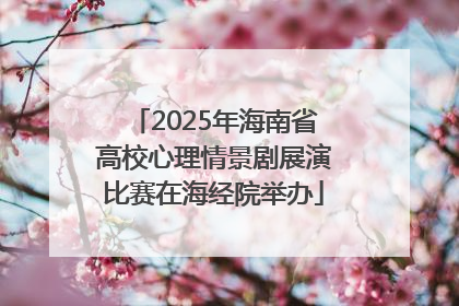 2025年海南省高校心理情景剧展演比赛在海经院举办