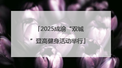2025成渝“双城”登高健身活动举行