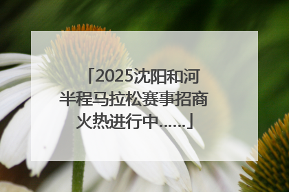 2025沈阳和河半程马拉松赛事招商火热进行中……