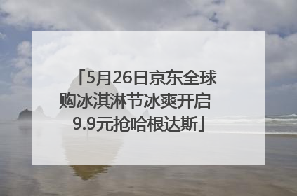 5月26日京东全球购冰淇淋节冰爽开启 9.9元抢哈根达斯