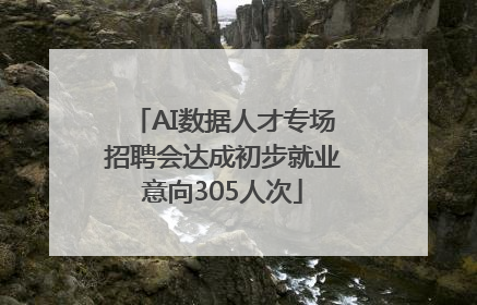 AI数据人才专场招聘会达成初步就业意向305人次