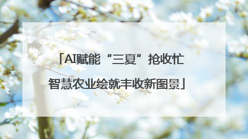 AI赋能“三夏”抢收忙 智慧农业绘就丰收新图景