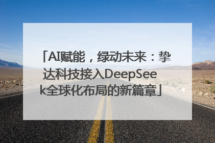 AI赋能，绿动未来：挚达科技接入DeepSeek全球化布局的新篇章