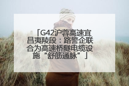 G42沪蓉高速宜昌夷陵段：路警企联合为高速桥隧电缆设施“舒筋通脉”