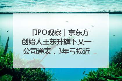 IPO观察｜京东方创始人王东升旗下又一公司递表，3年亏损近50亿元，近8成收入来自同一客户
