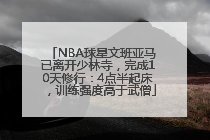 NBA球星文班亚马已离开少林寺，完成10天修行：4点半起床，训练强度高于武僧